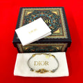 Dior Box Navy Pearl Bracelet Gold
