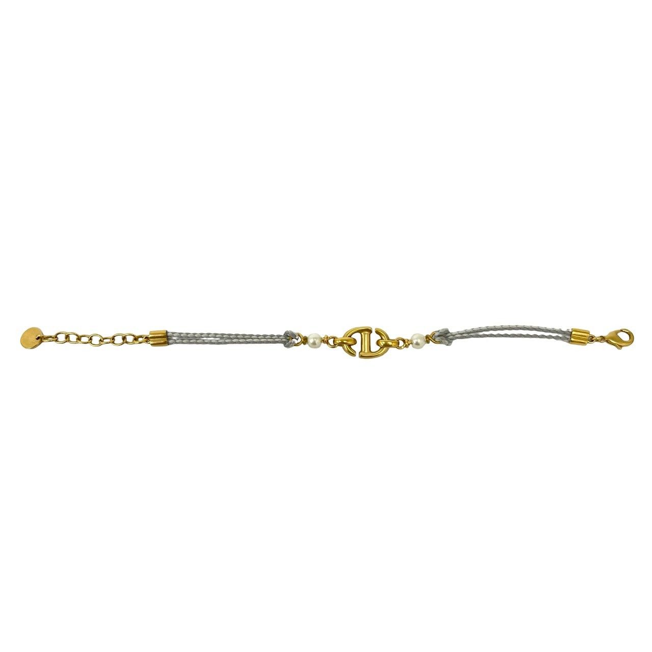 Dior Box Navy Pearl Bracelet Gold — view 6