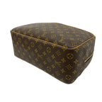 Louis Vuitton Vintage Deauville Monogram Leather Boston Bag Brown — view 7