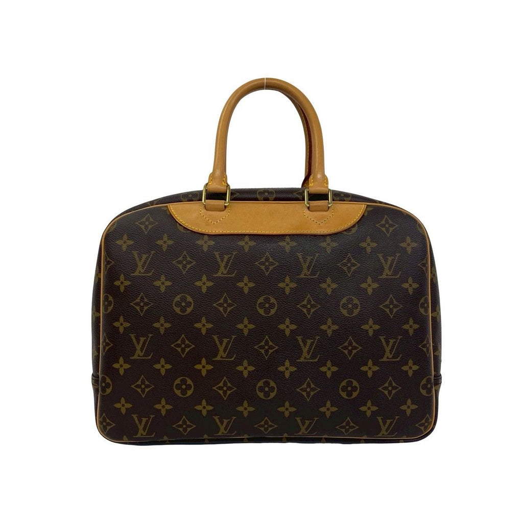 Louis Vuitton Vintage Deauville Monogram Leather Boston Bag Brown — view 3
