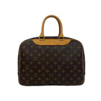 Louis Vuitton Vintage Deauville Monogram Leather Boston Bag Brown — view 3