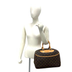 Louis Vuitton Vintage Deauville Monogram Leather Boston Bag Brown — view 2