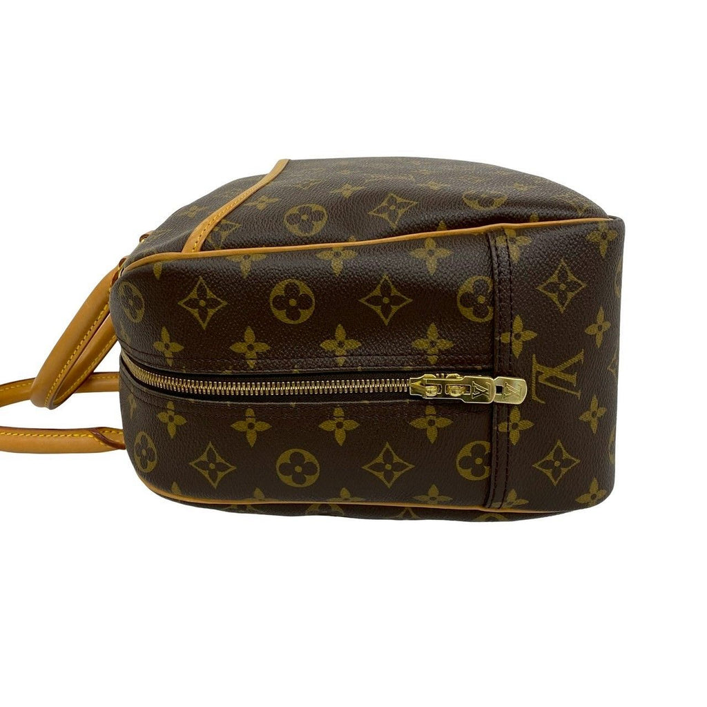 Louis Vuitton Vintage Deauville Monogram Leather Boston Bag Brown — view 5