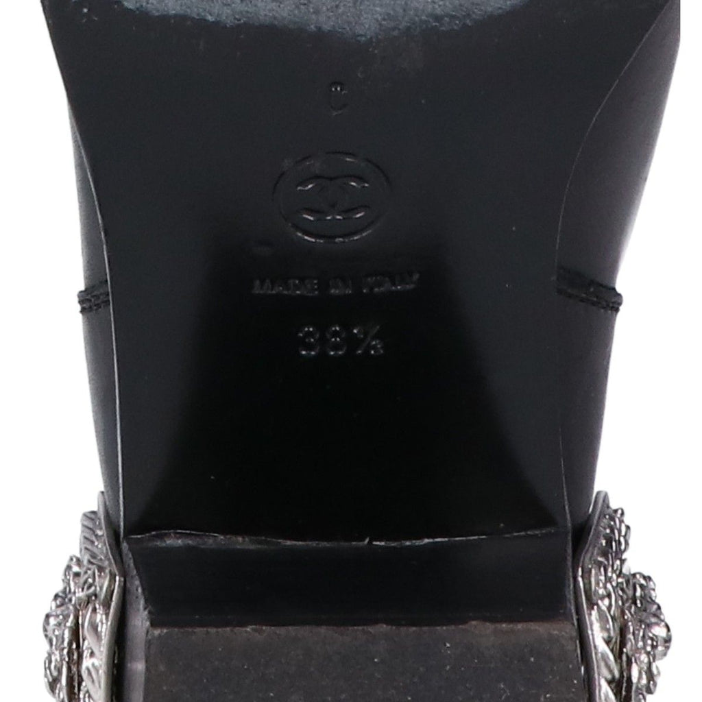 Chanel Camellia Lion Buckle Long Boots — view 7