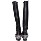 Chanel Camellia Lion Buckle Long Boots — view 4
