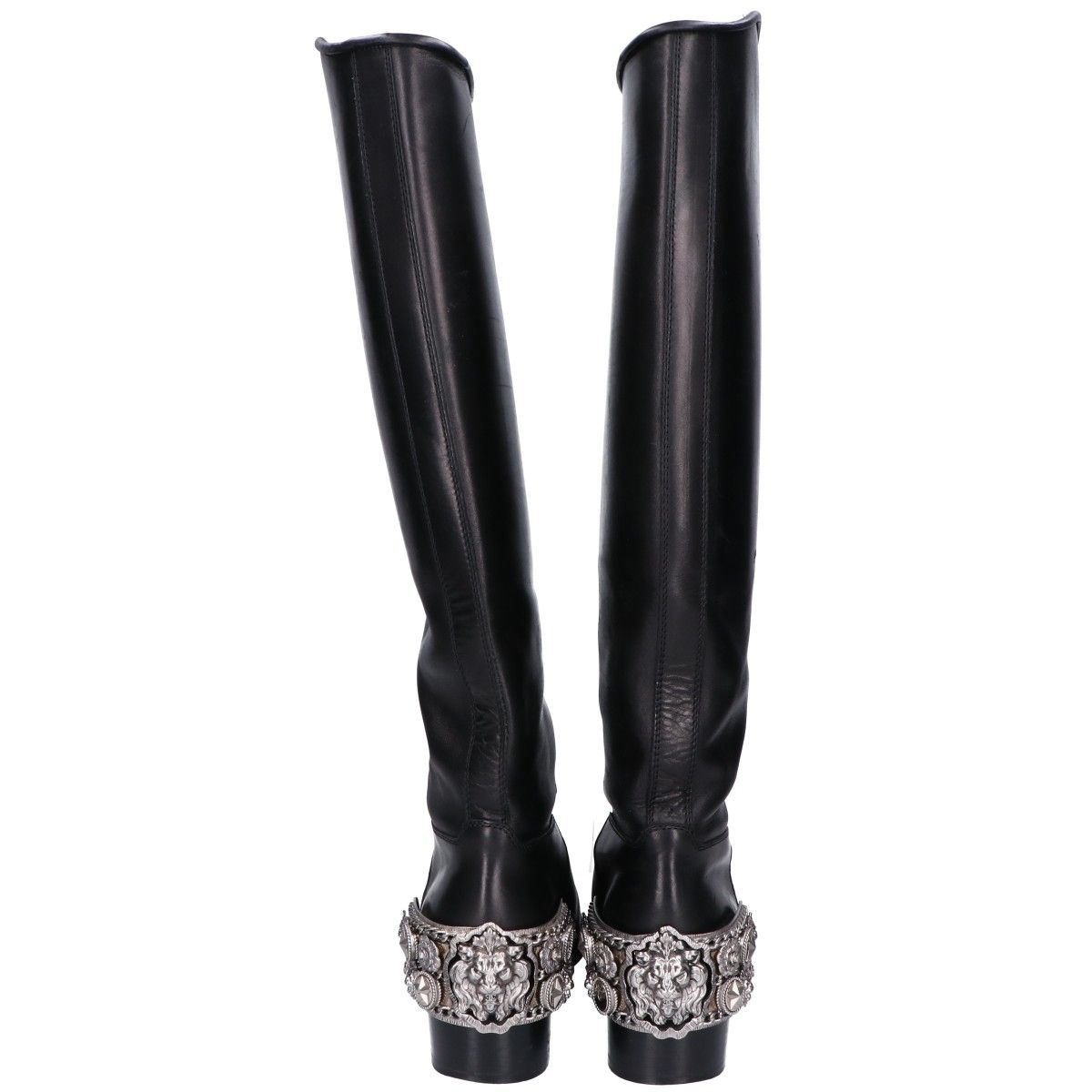 Chanel Camellia Lion Buckle Long Boots — view 4