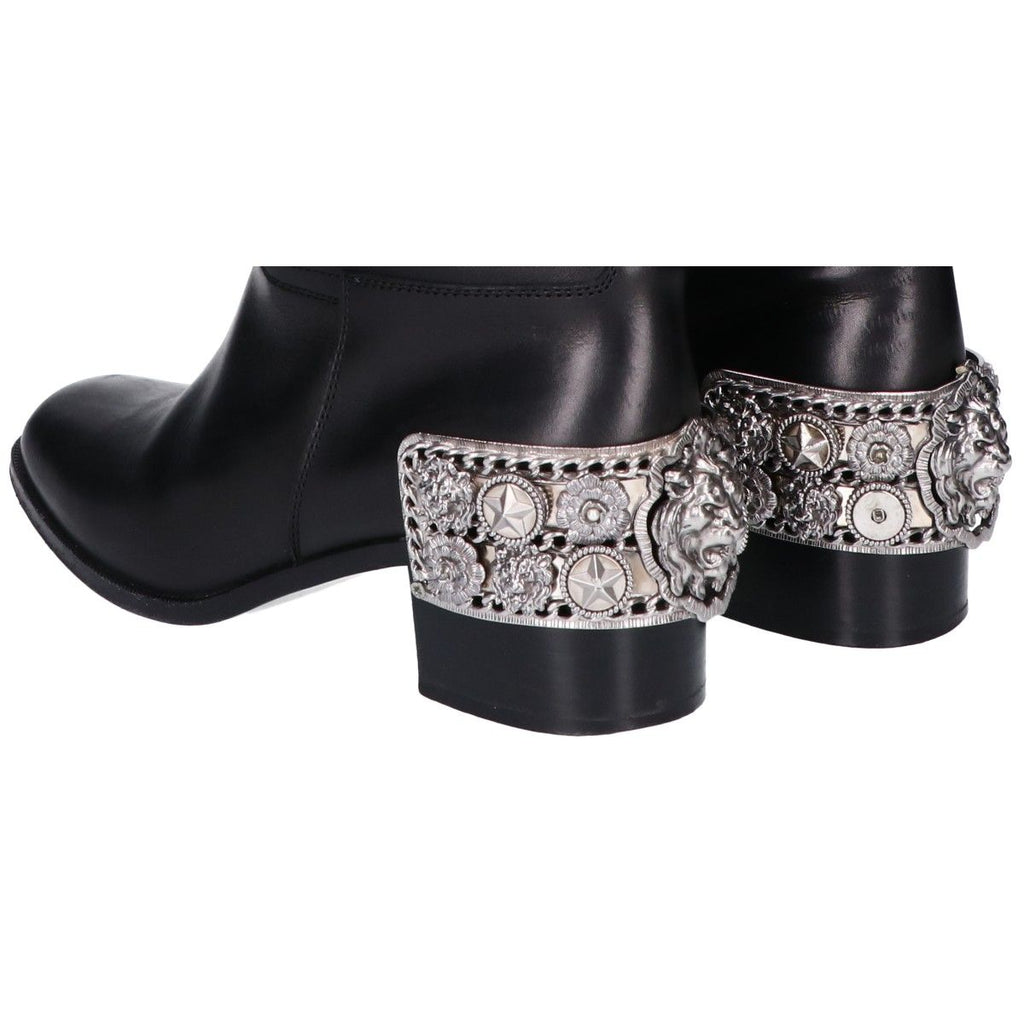 Chanel Camellia Lion Buckle Long Boots — view 9