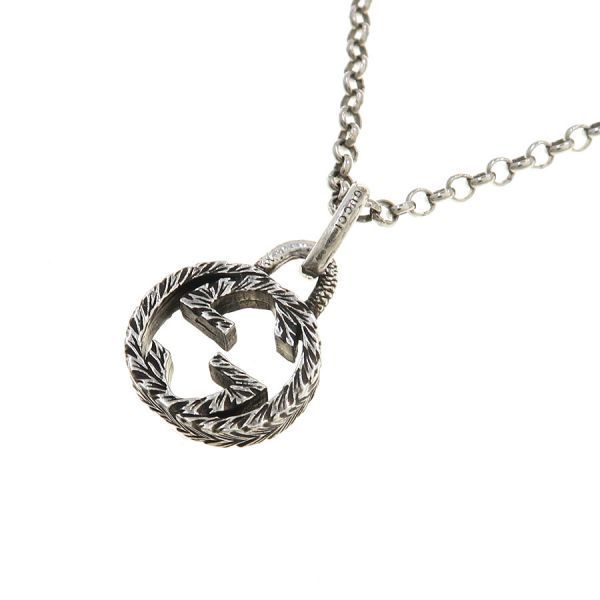 Gucci Interlocking Necklace Silver — view 2