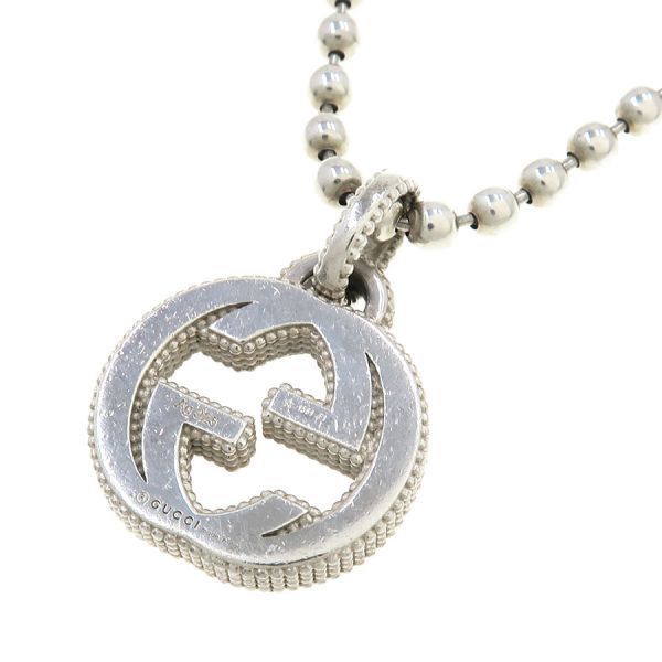 Gucci Interlocking Necklace Silver — view 4
