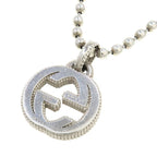 Gucci Interlocking Necklace Silver — view 4