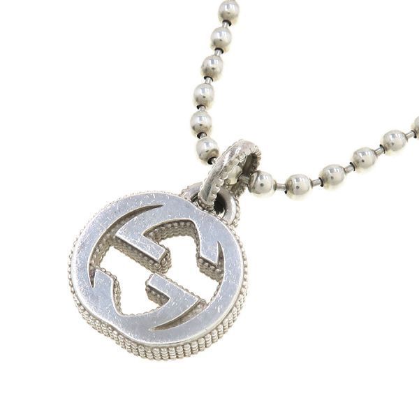 Gucci Interlocking Necklace Silver — view 2