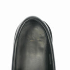 Celine Zebra Pattern Tassel Loafers Leather Shoes 42 Black — view 6