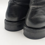Louis Vuitton Wonderland Line Leather Flat Ranger Boots Black Twist Shoes — view 7