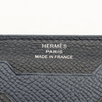 Hermes City Veau Epsom Black Navy Card Case Business Holder — view 5