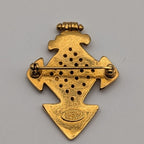 Chanel Brooch CC Logo Gold Cross Vintage — view 4