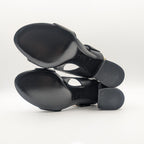 Louis Vuitton Horizon Line Black Leather Sandals — view 8