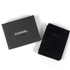 Chanel CC Logo Rhinestone Necklace Star Shooting Silver Plated Black — view 6