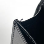 Saint Laurent Paris Logo Card Case Business Holder Leather Black — view 5