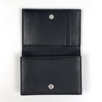 Saint Laurent Paris Logo Card Case Business Holder Leather Black — view 7