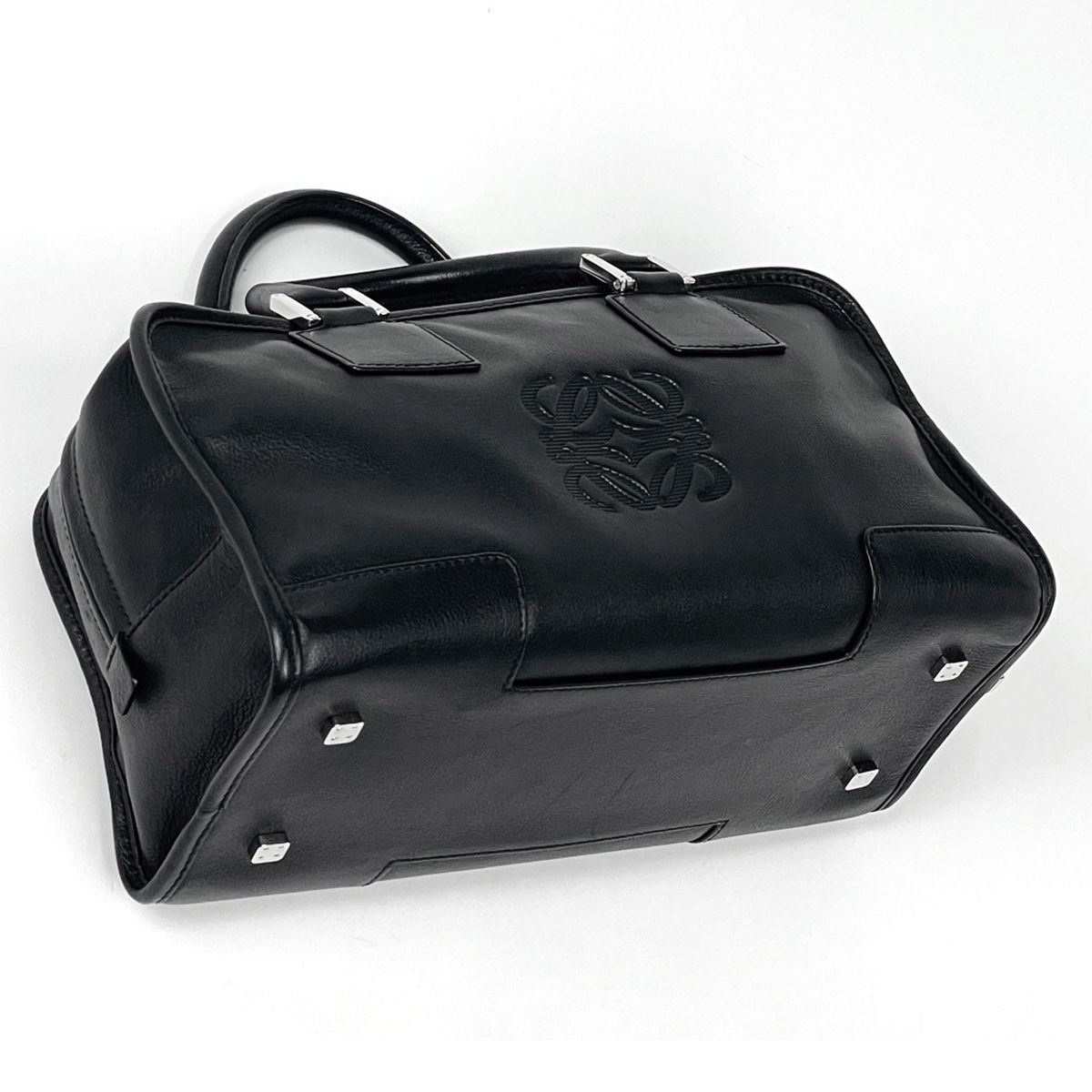 Loewe Amazona 28 Anagram Handbag Leather Black — view 2