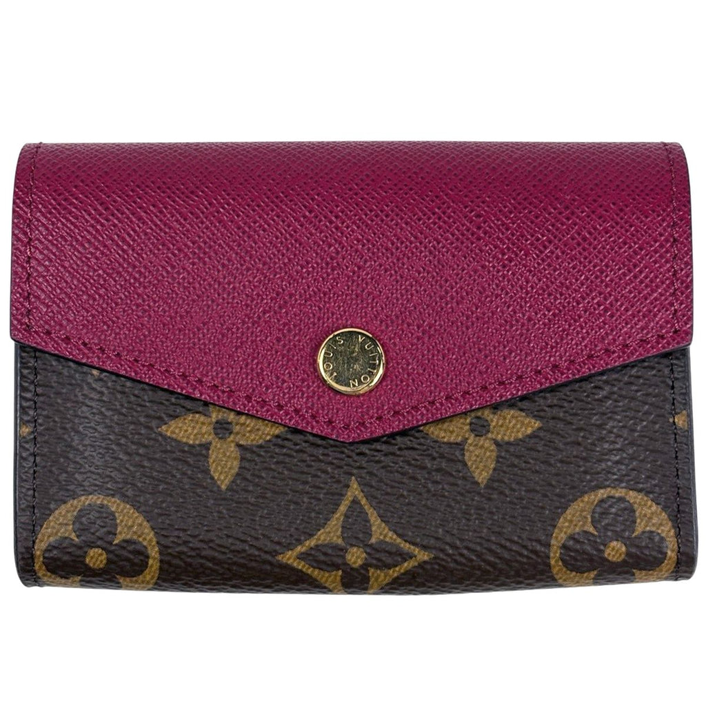 Louis Vuitton Multicult Sarah Card Case Monogram Brown Fuchsia