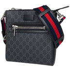 Gucci Small Messenger Bag Sherry Line Web GG Supreme Black