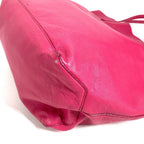 Loewe Shoulder Bag Anagram Logo Leather Pink — view 5