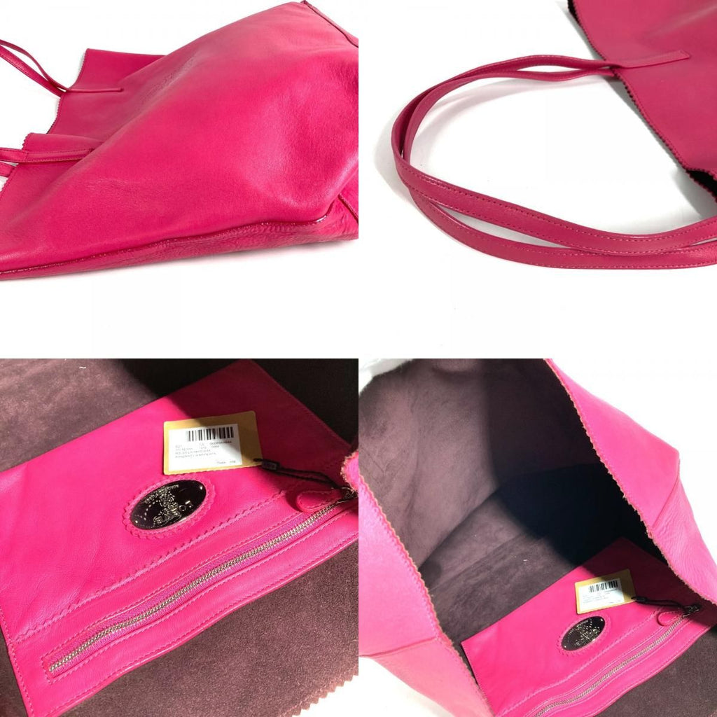 Loewe Shoulder Bag Anagram Logo Leather Pink — view 8