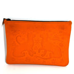 Hermes Pouch Neobain Polyamide Orange