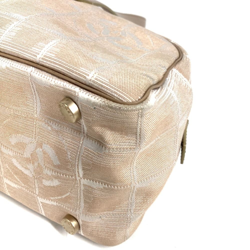Chanel Boston Bag New Travel Line Leather Nylon Beige — view 6