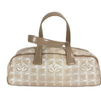 Chanel Boston Bag New Travel Line Leather Nylon Beige — view 2