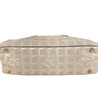 Chanel Boston Bag New Travel Line Leather Nylon Beige — view 5