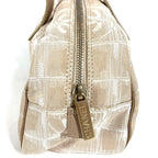 Chanel Boston Bag New Travel Line Leather Nylon Beige — view 3
