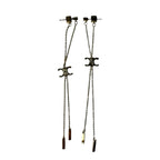 Celine Triomphe Long Chain Earrings — view 3