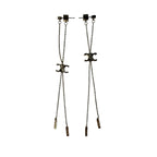 Celine Triomphe Long Chain Earrings — view 2