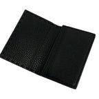 Fendi Business Card Holder Black Leather — view 3