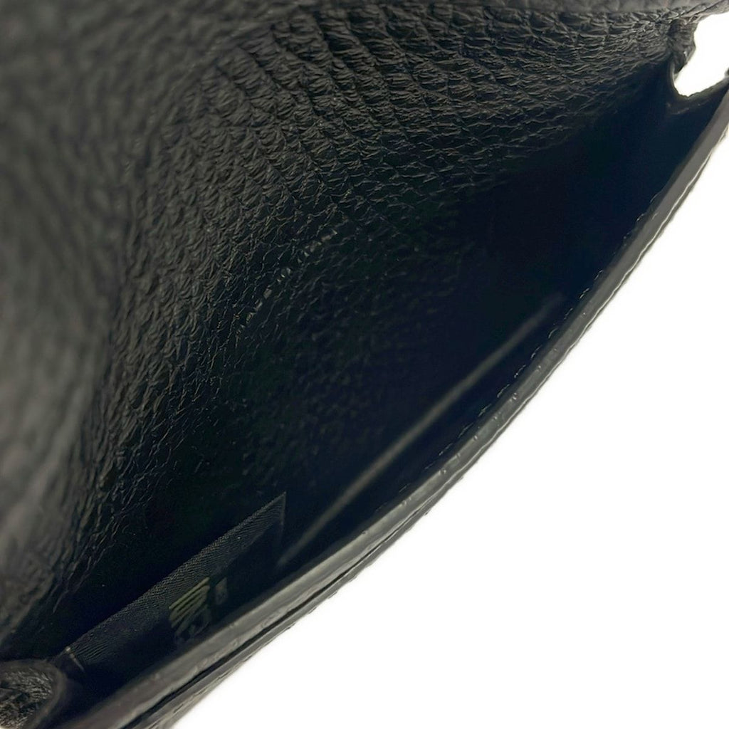Fendi Business Card Holder Black Leather — view 5