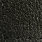 Fendi Business Card Holder Black Leather — view 4