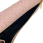 Loewe Wallet Repeat Anagram Continental Pink Embossed Leather — view 8