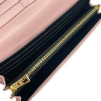 Loewe Wallet Repeat Anagram Continental Pink Embossed Leather — view 4