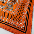 Hermes Carre 55 Flower Blooming Fabric Silk Scarf Bandana — view 4