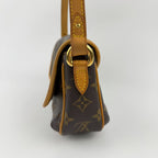 Louis Vuitton Tikal PM Shoulder Bag Monogram Canvas Leather Brown Gold Vintage — view 4