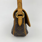 Louis Vuitton Tikal PM Shoulder Bag Monogram Canvas Leather Brown Gold Vintage — view 5