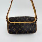 Louis Vuitton Tikal PM Shoulder Bag Monogram Canvas Leather Brown Gold Vintage — view 3