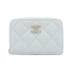 Chanel Coin Case Coin Purse Blue