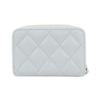 Chanel Coin Case Coin Purse Blue — view 2