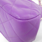 Chanel Shoulder Bag Purple — view 2