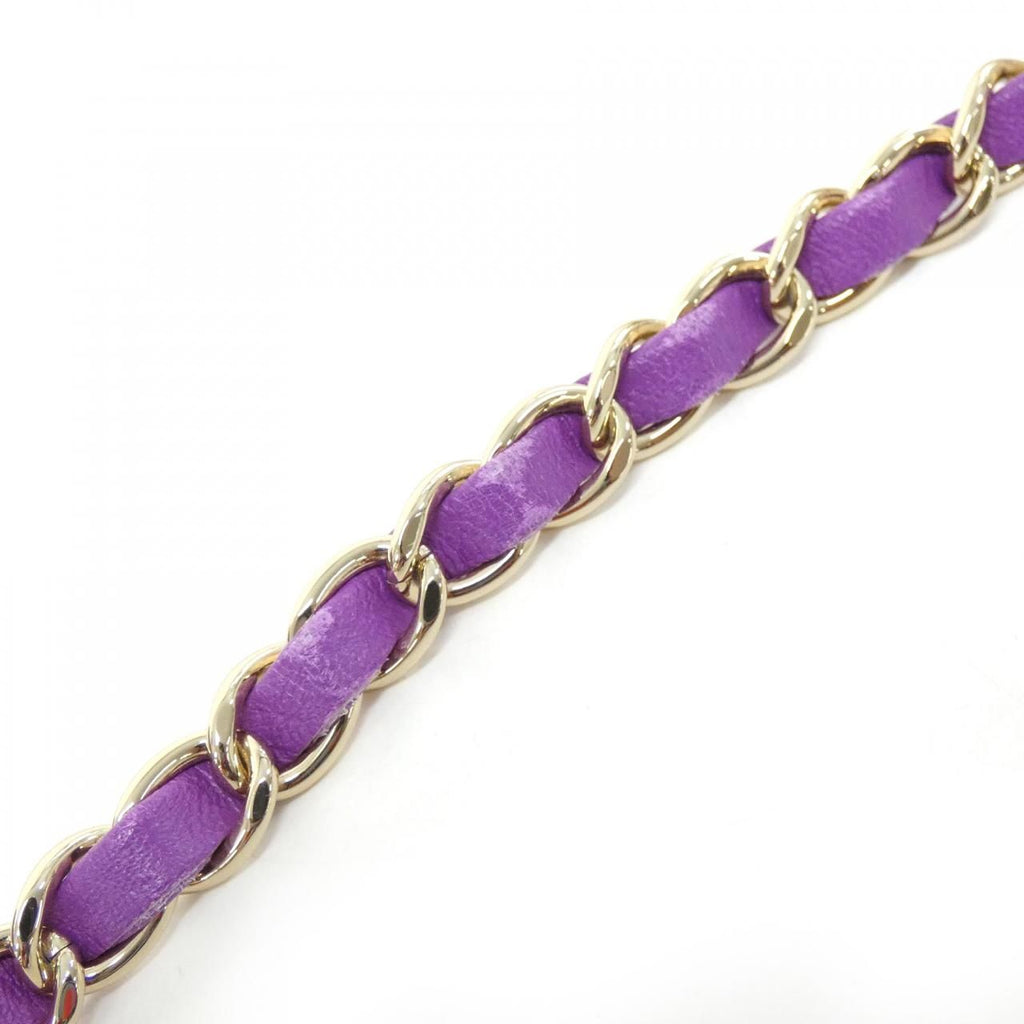 Chanel Shoulder Bag Purple — view 6