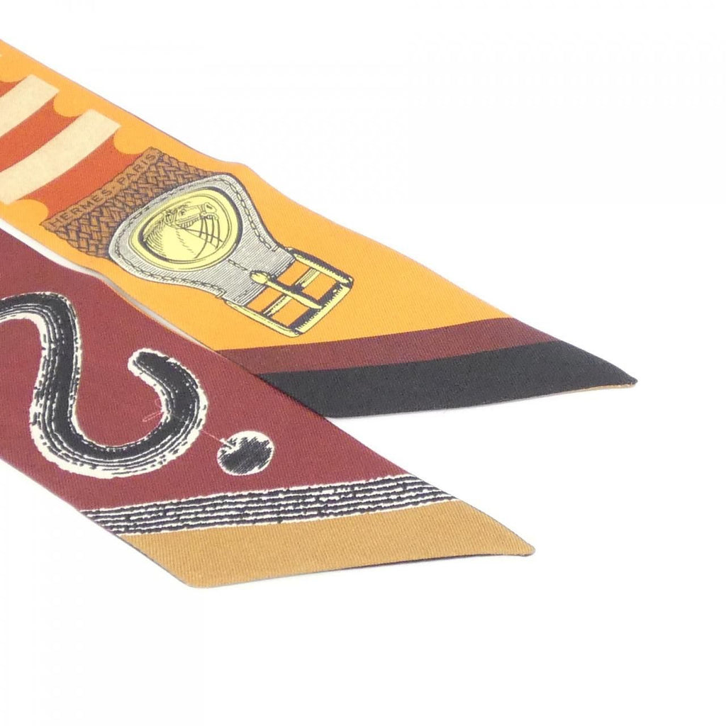 Hermes Inventaire Poetique de Brides a Bloc Twilly Scarf — view 2