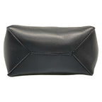 Loewe Tote Puzzle Fold Mini Black Warm Dessert Folding Bicolor — view 5